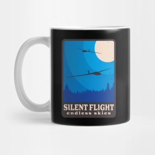 Soaring Fly Aviation Retro Glider Pilot Mug